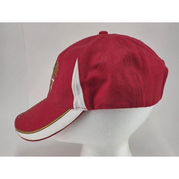 Austria Hat Cap Strapback Red White Adult Adjustable Casual One Size Embroidered - Picture 2 of 8